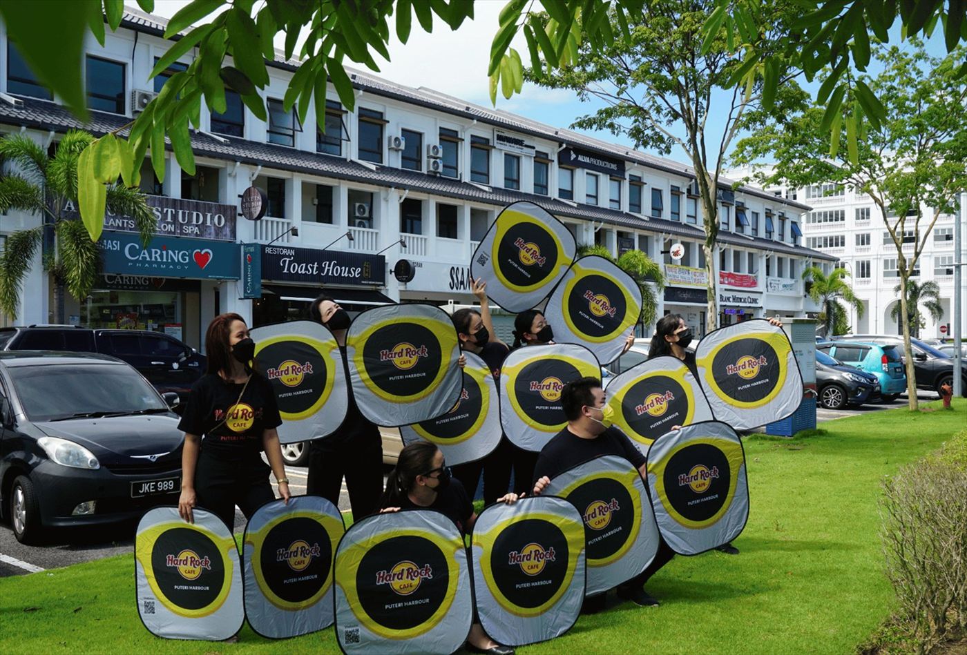 Hard Rock Cafe carpark ambush activation