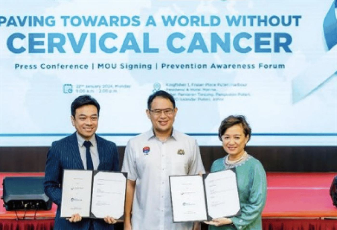Gleneagles Hospital Johor cervical cancer awareness press conference