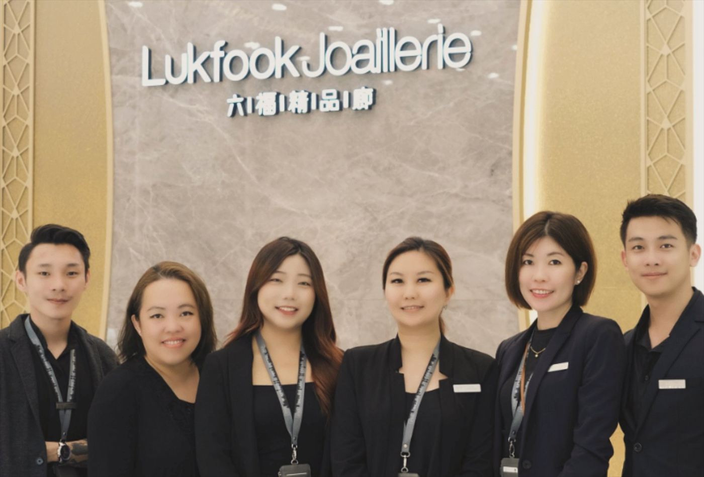 Lukfook Joaillerie team at the Malaysia store launch